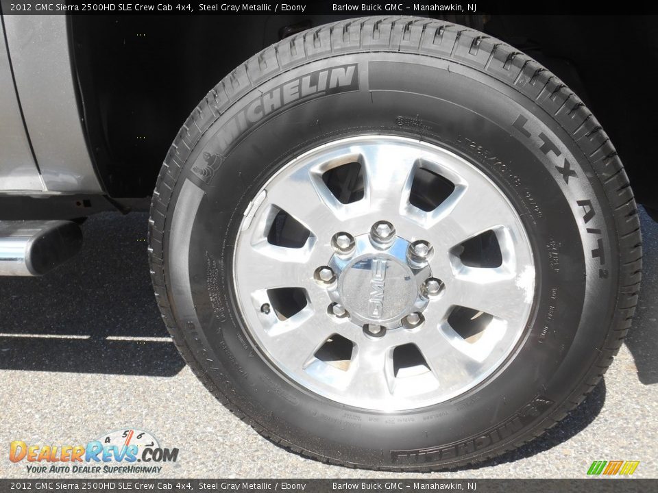 2012 GMC Sierra 2500HD SLE Crew Cab 4x4 Steel Gray Metallic / Ebony Photo #21