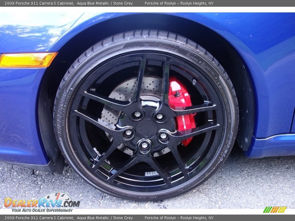 2009 Porsche 911 Carrera S Cabriolet Aqua Blue Metallic / Stone Grey Photo #9