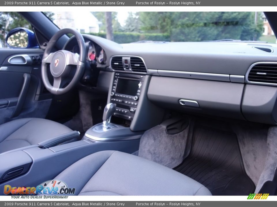 2009 Porsche 911 Carrera S Cabriolet Aqua Blue Metallic / Stone Grey Photo #14