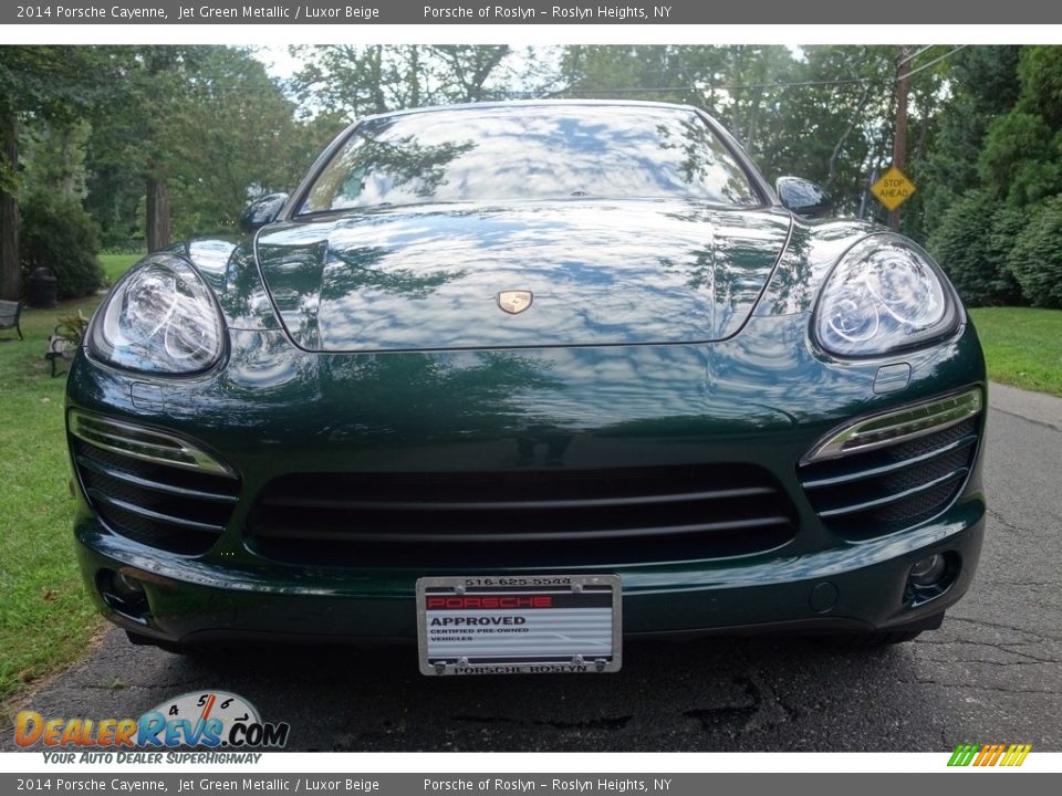 2014 Porsche Cayenne Jet Green Metallic / Luxor Beige Photo #2