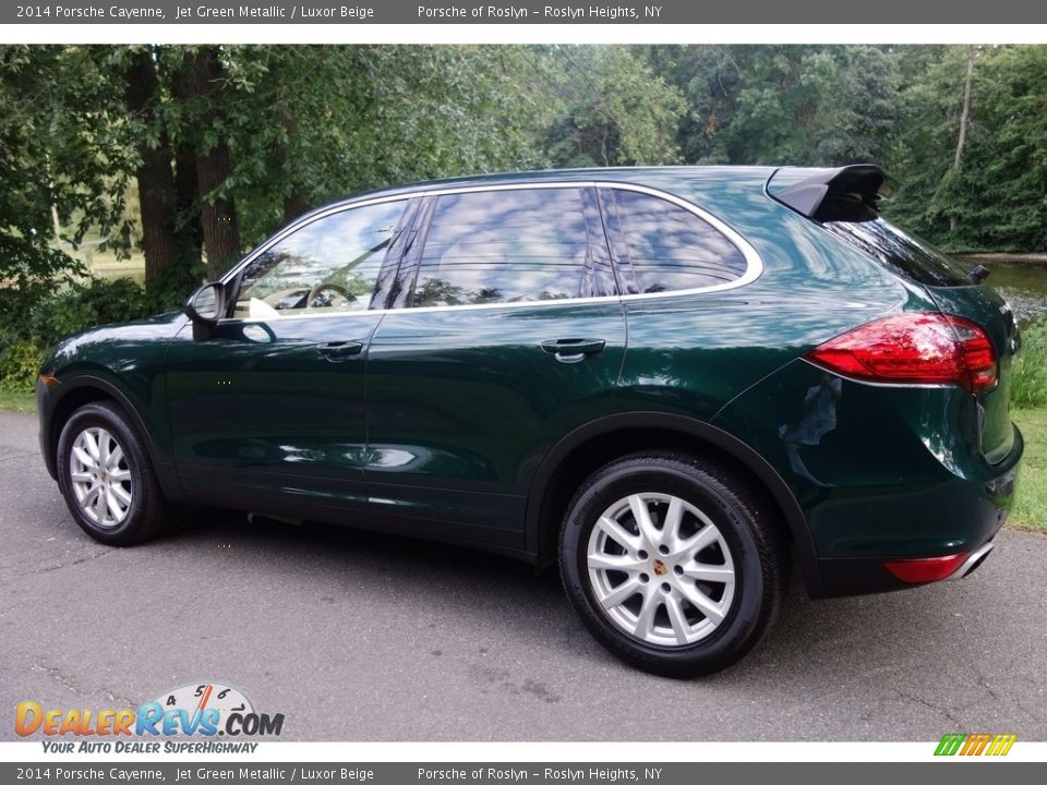 2014 Porsche Cayenne Jet Green Metallic / Luxor Beige Photo #4