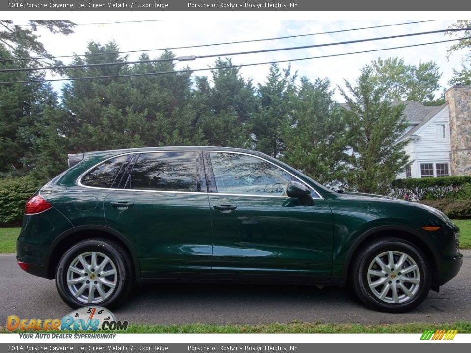 2014 Porsche Cayenne Jet Green Metallic / Luxor Beige Photo #7