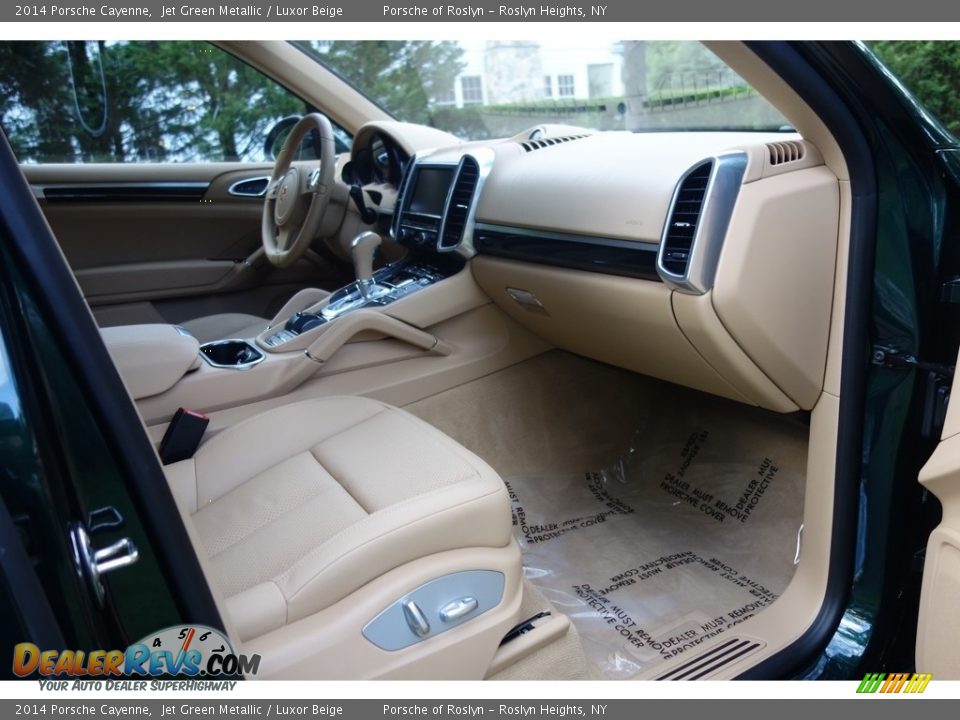 2014 Porsche Cayenne Jet Green Metallic / Luxor Beige Photo #15