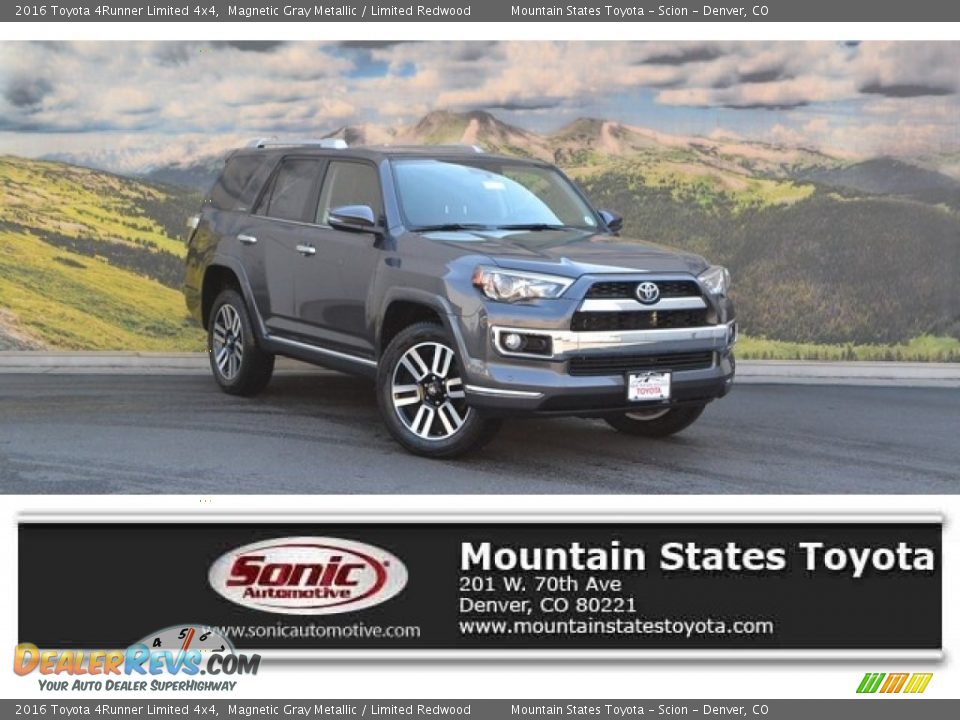 2016 Toyota 4Runner Limited 4x4 Magnetic Gray Metallic / Limited Redwood Photo #1