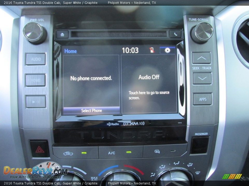 2016 Toyota Tundra TSS Double Cab Super White / Graphite Photo #27