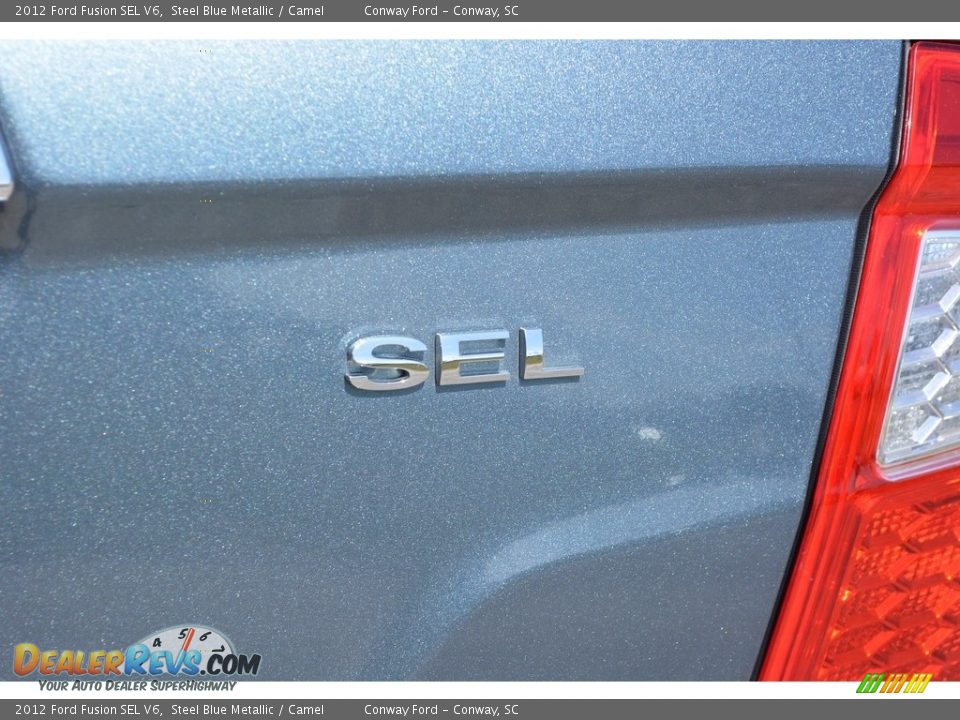 2012 Ford Fusion SEL V6 Steel Blue Metallic / Camel Photo #5