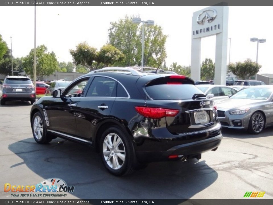 2013 Infiniti FX 37 AWD Black Obsidian / Graphite Photo #8