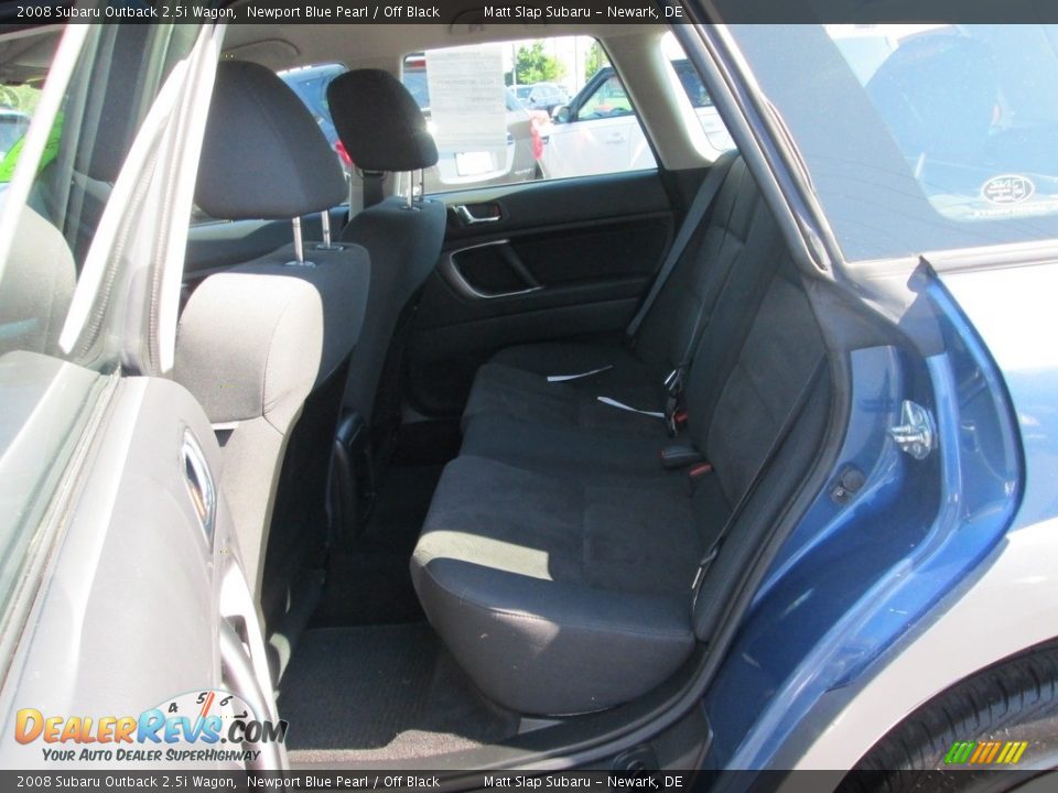 2008 Subaru Outback 2.5i Wagon Newport Blue Pearl / Off Black Photo #21