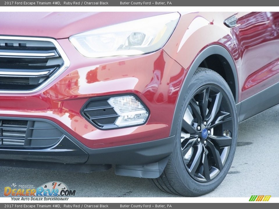 2017 Ford Escape Titanium 4WD Ruby Red / Charcoal Black Photo #2