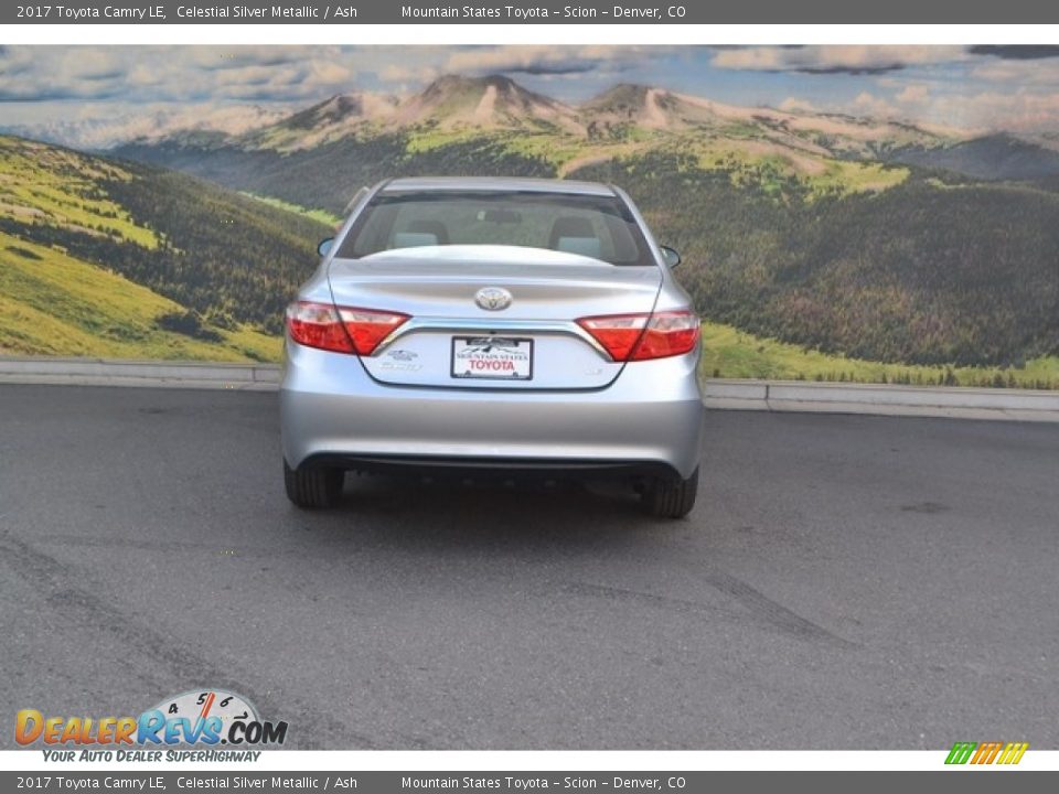 2017 Toyota Camry LE Celestial Silver Metallic / Ash Photo #4