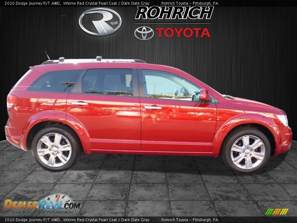 2010 Dodge Journey R/T AWD Inferno Red Crystal Pearl Coat / Dark Slate Gray Photo #2