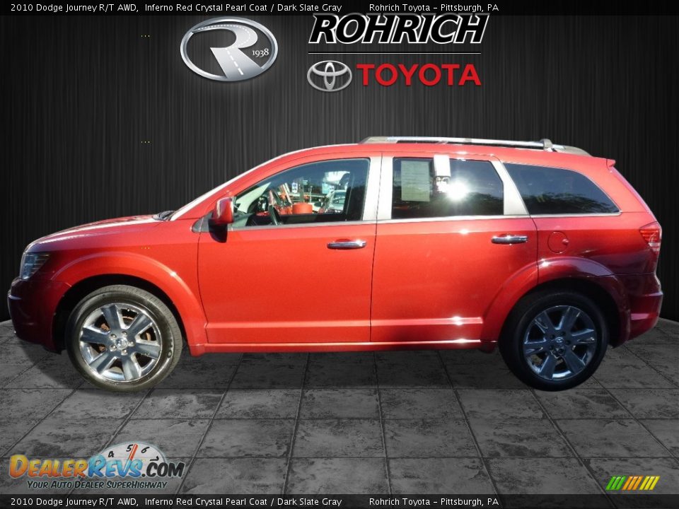 2010 Dodge Journey R/T AWD Inferno Red Crystal Pearl Coat / Dark Slate Gray Photo #4