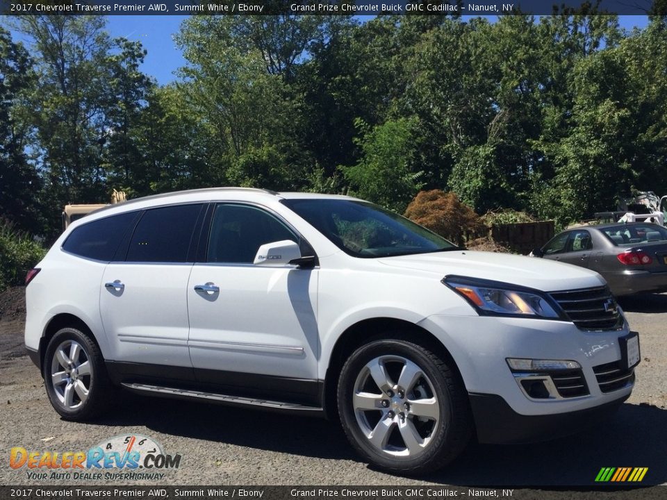 2017 Chevrolet Traverse Premier AWD Summit White / Ebony Photo #3