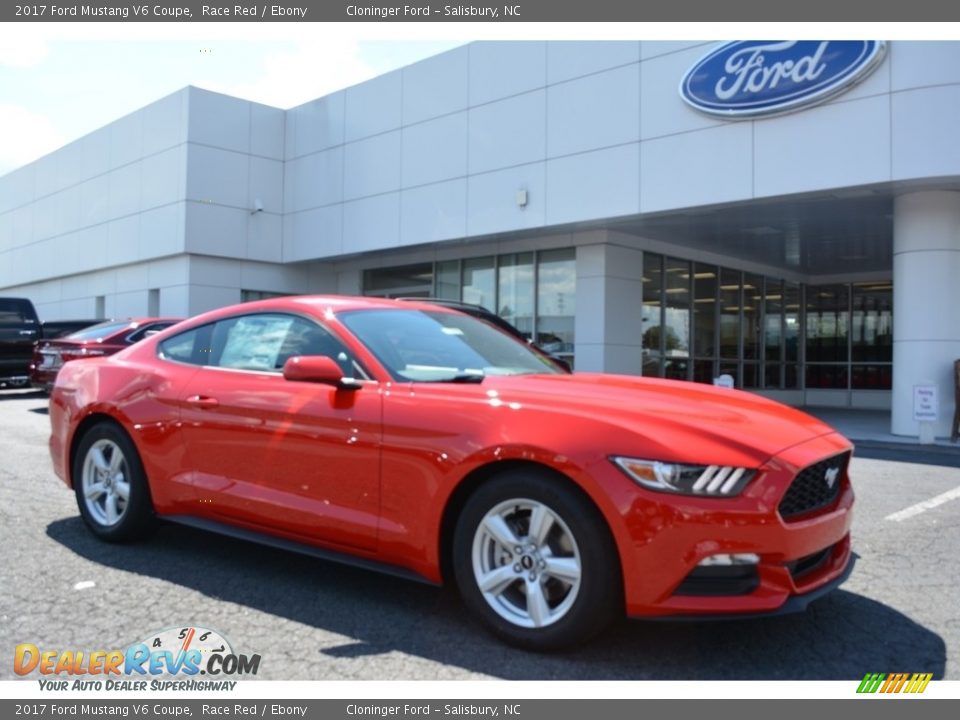 2017 Ford Mustang V6 Coupe Race Red / Ebony Photo #1