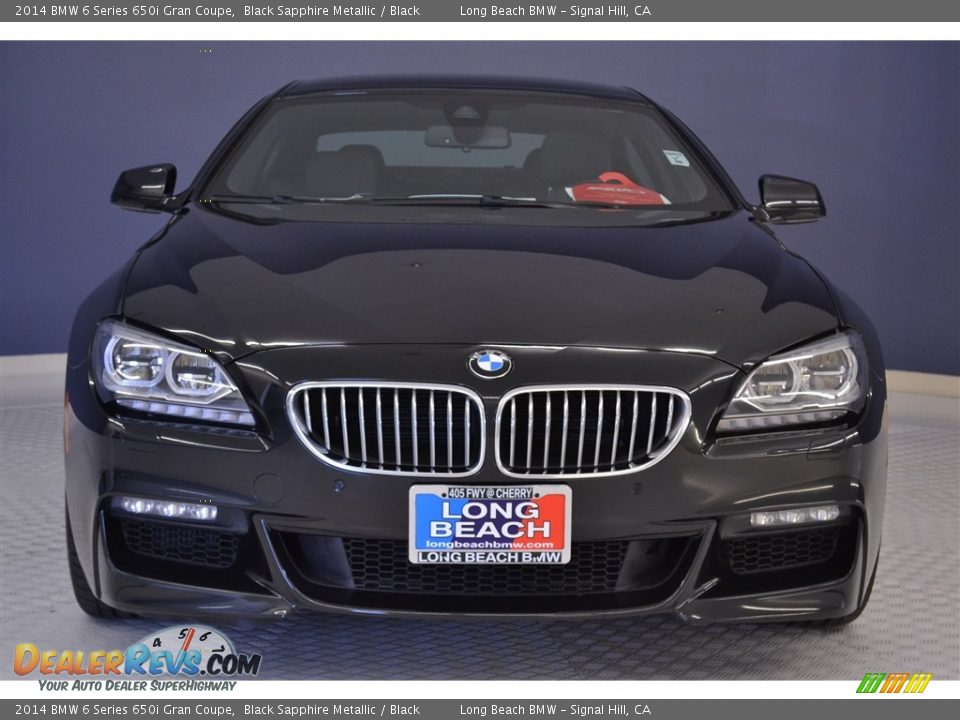 2014 BMW 6 Series 650i Gran Coupe Black Sapphire Metallic / Black Photo #2