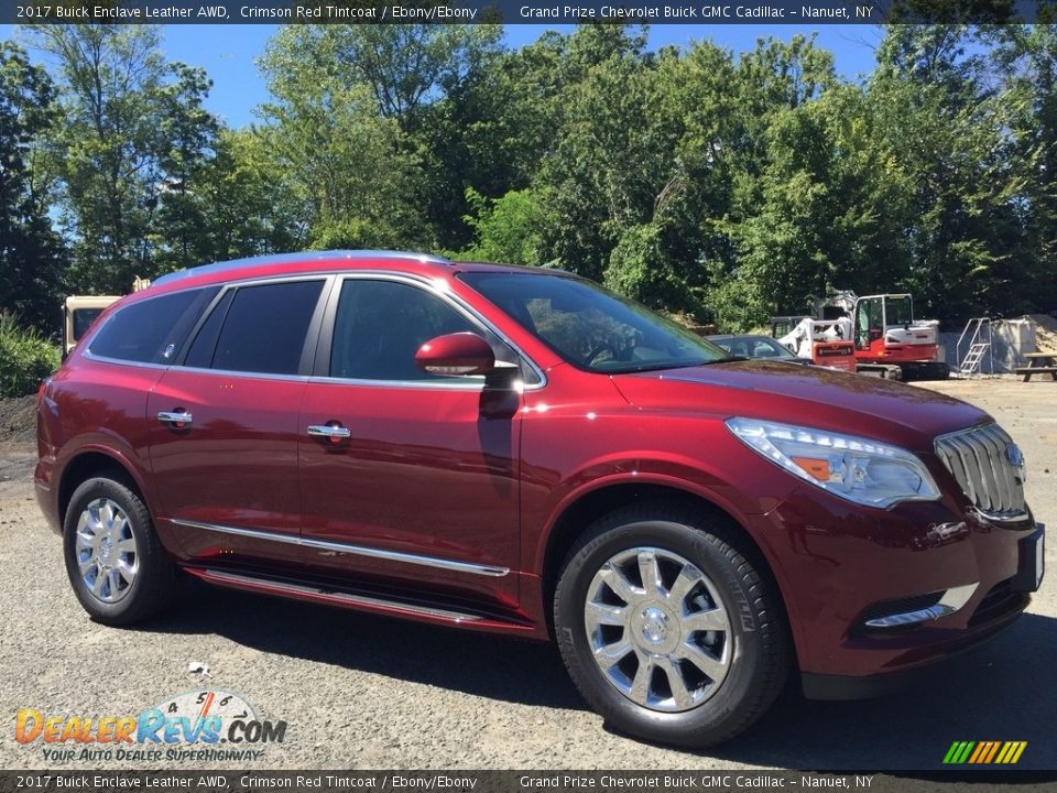 Crimson Red Tintcoat 2017 Buick Enclave Leather AWD Photo #3
