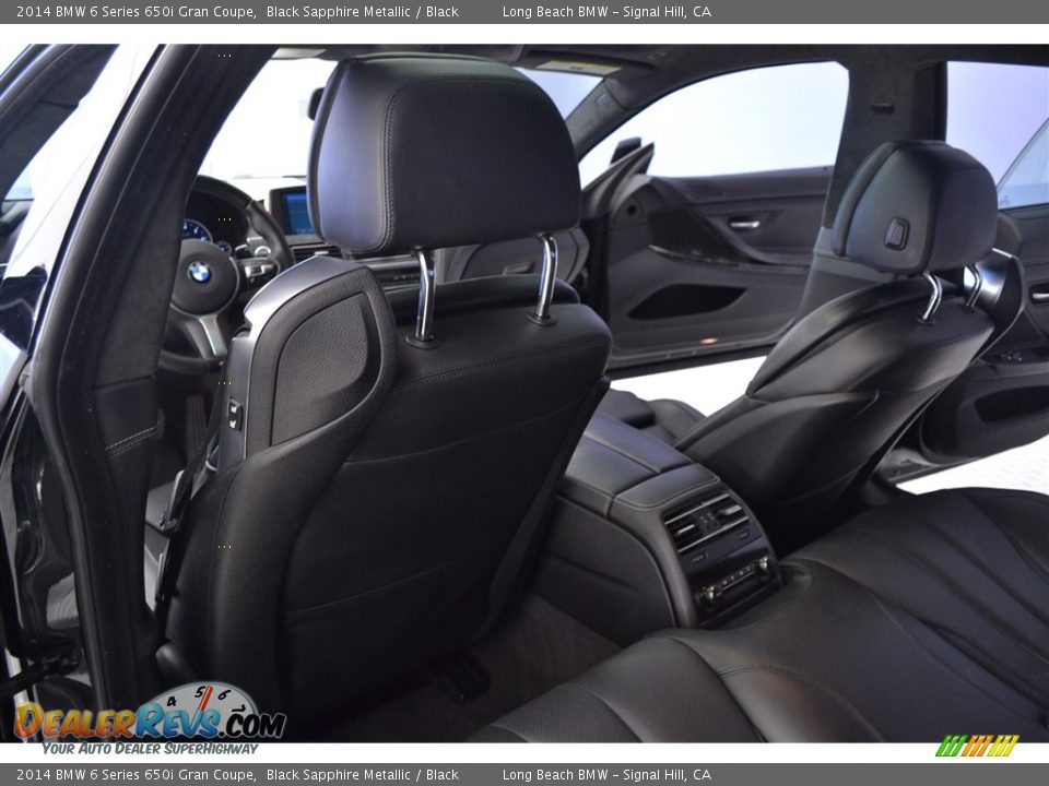 2014 BMW 6 Series 650i Gran Coupe Black Sapphire Metallic / Black Photo #14