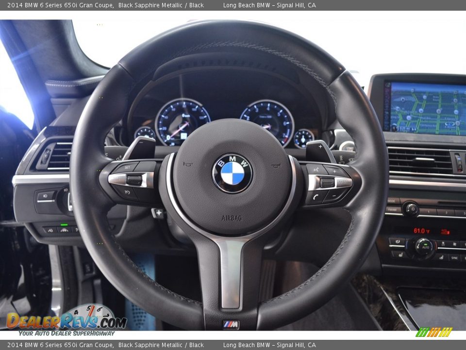 2014 BMW 6 Series 650i Gran Coupe Black Sapphire Metallic / Black Photo #29