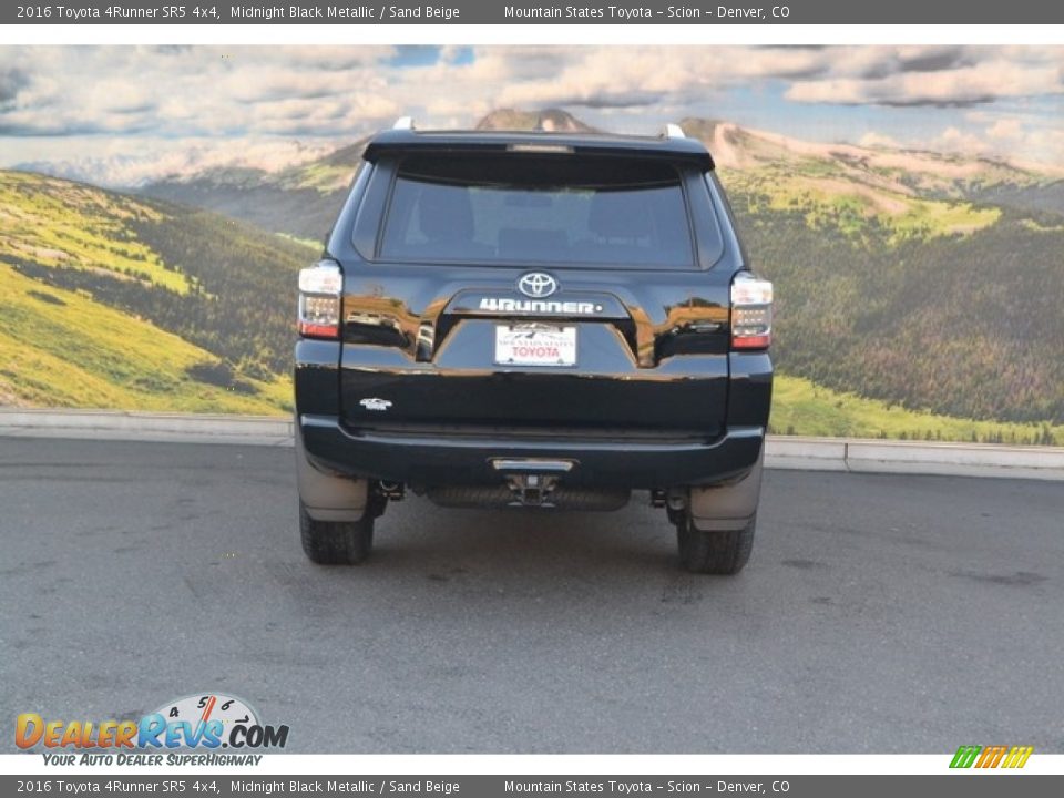 2016 Toyota 4Runner SR5 4x4 Midnight Black Metallic / Sand Beige Photo #4