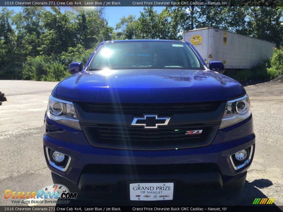 2016 Chevrolet Colorado Z71 Crew Cab 4x4 Laser Blue / Jet Black Photo #2