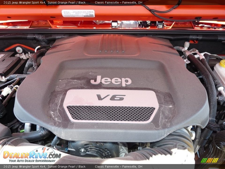 2015 Jeep Wrangler Sport 4x4 Sunset Orange Pearl / Black Photo #6