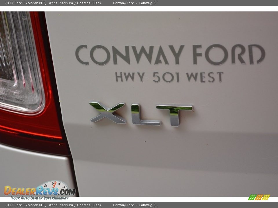 2014 Ford Explorer XLT White Platinum / Charcoal Black Photo #6