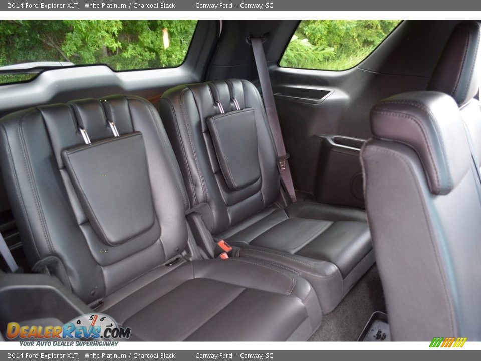 2014 Ford Explorer XLT White Platinum / Charcoal Black Photo #34
