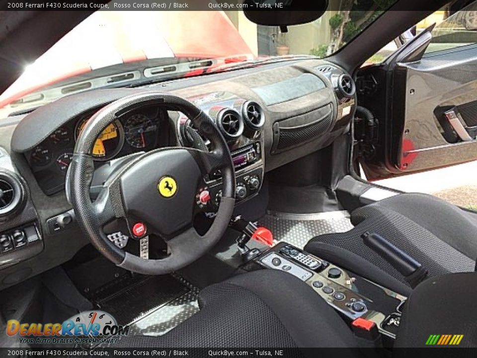 Black Interior - 2008 Ferrari F430 Scuderia Coupe Photo #3
