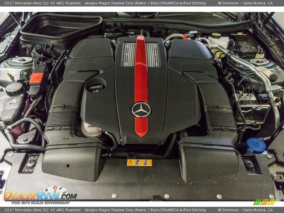 2017 Mercedes-Benz SLC 43 AMG Roadster 3.0 Liter AMG Turbocharged DOHC 24-Valve VVT V6 Engine Photo #9