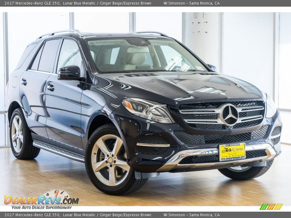 2017 Mercedes-Benz GLE 350 Lunar Blue Metallic / Ginger Beige/Espresso Brown Photo #12