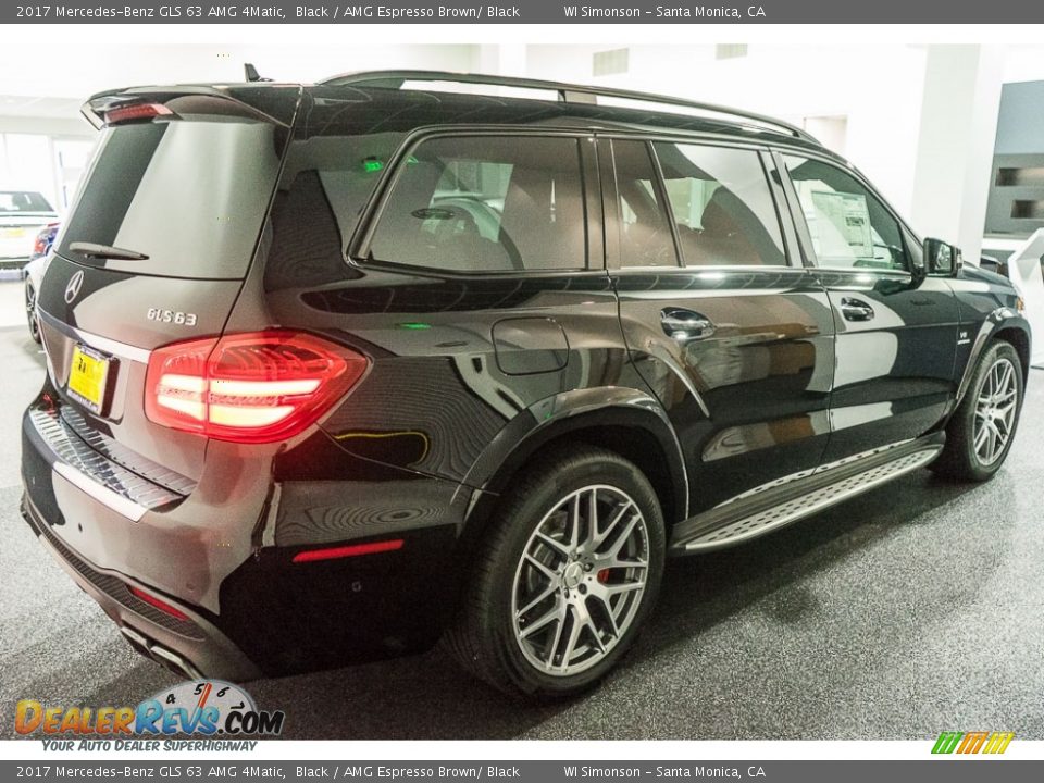 2017 Mercedes-Benz GLS 63 AMG 4Matic Black / AMG Espresso Brown/ Black Photo #3