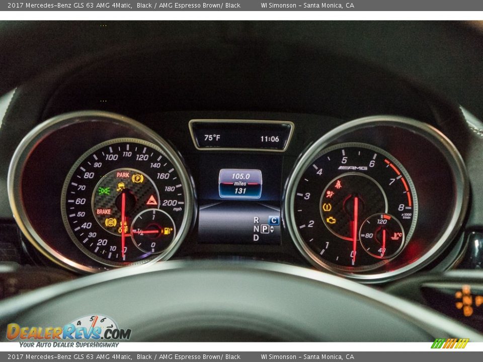 2017 Mercedes-Benz GLS 63 AMG 4Matic Gauges Photo #6