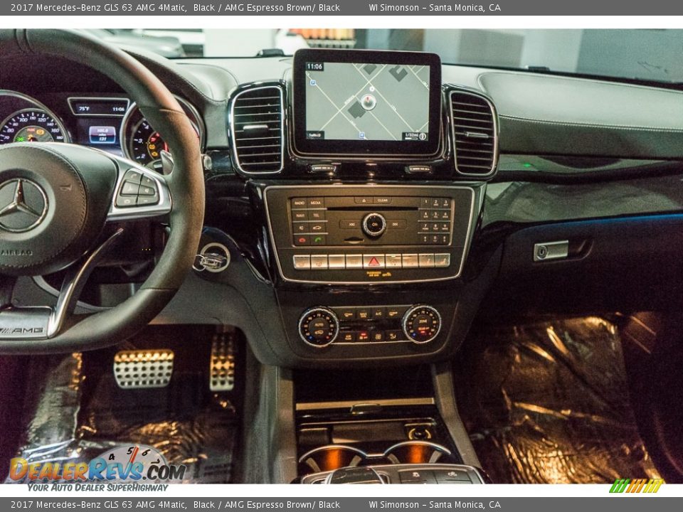 2017 Mercedes-Benz GLS 63 AMG 4Matic Black / AMG Espresso Brown/ Black Photo #7