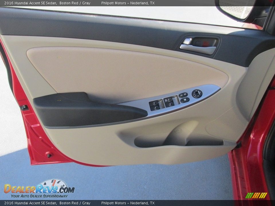 2016 Hyundai Accent SE Sedan Boston Red / Gray Photo #19