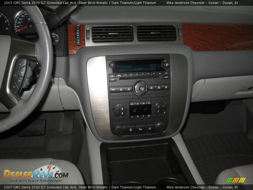 2007 GMC Sierra 1500 SLT Extended Cab 4x4 Silver Birch Metallic / Dark Titanium/Light Titanium Photo #5
