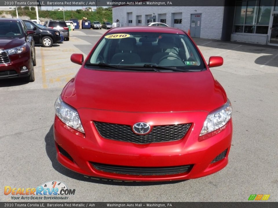 2010 Toyota Corolla LE Barcelona Red Metallic / Ash Photo #4