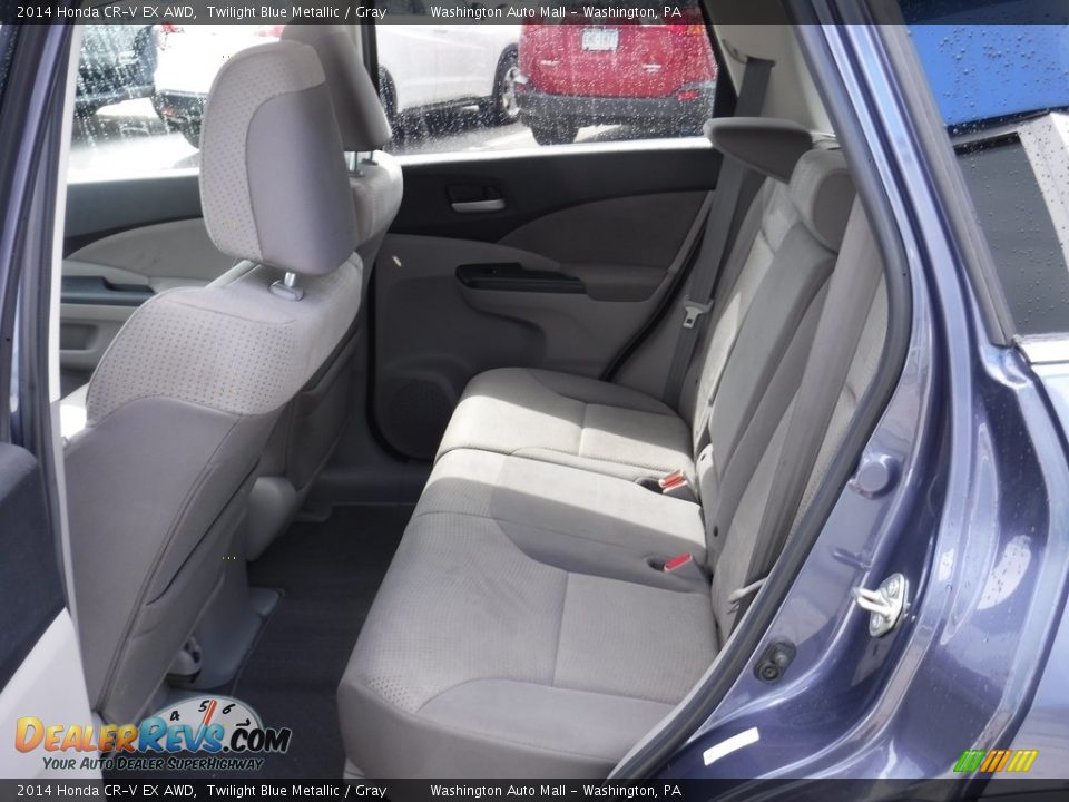 2014 Honda CR-V EX AWD Twilight Blue Metallic / Gray Photo #16