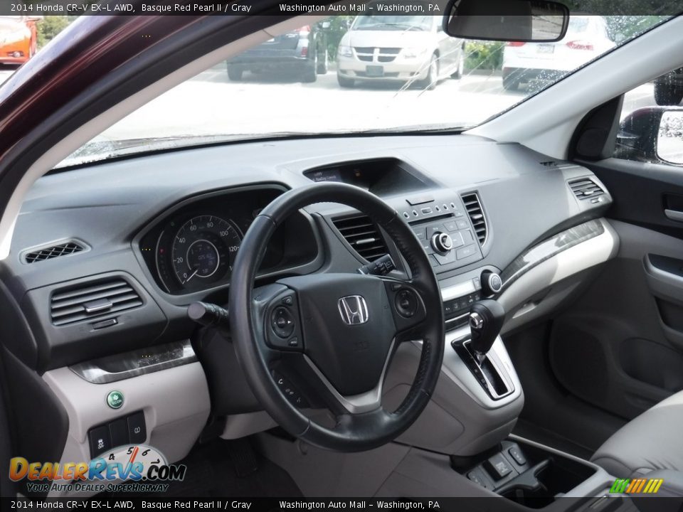 2014 Honda CR-V EX-L AWD Basque Red Pearl II / Gray Photo #14