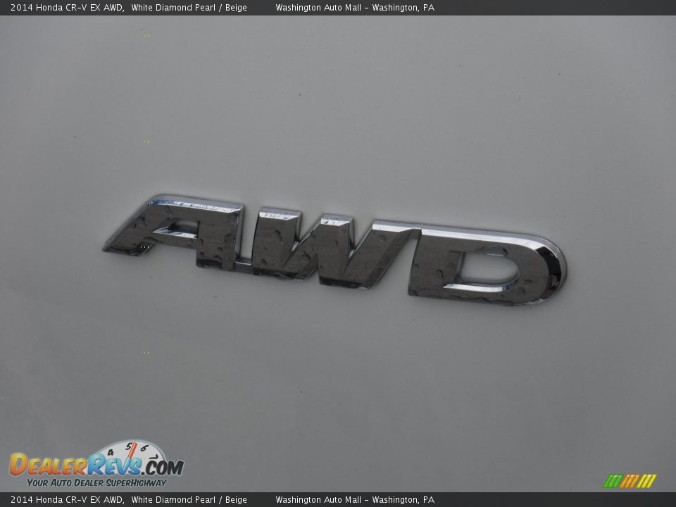 2014 Honda CR-V EX AWD White Diamond Pearl / Beige Photo #10