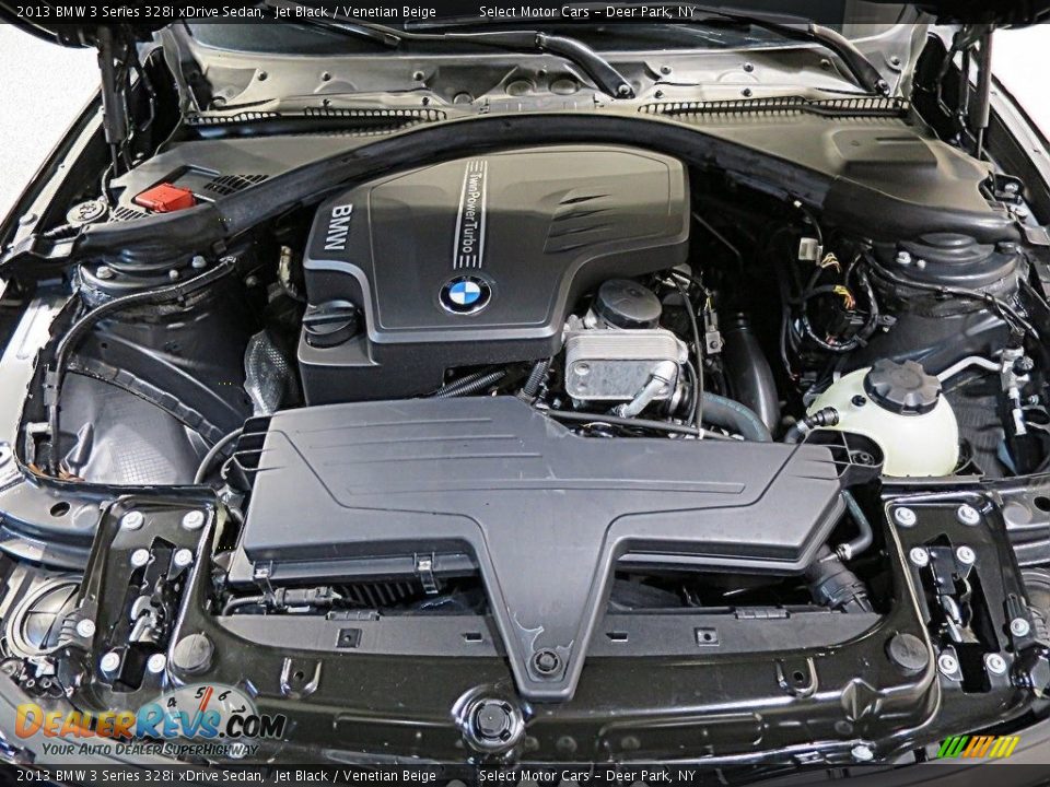 2013 BMW 3 Series 328i xDrive Sedan Jet Black / Venetian Beige Photo #22