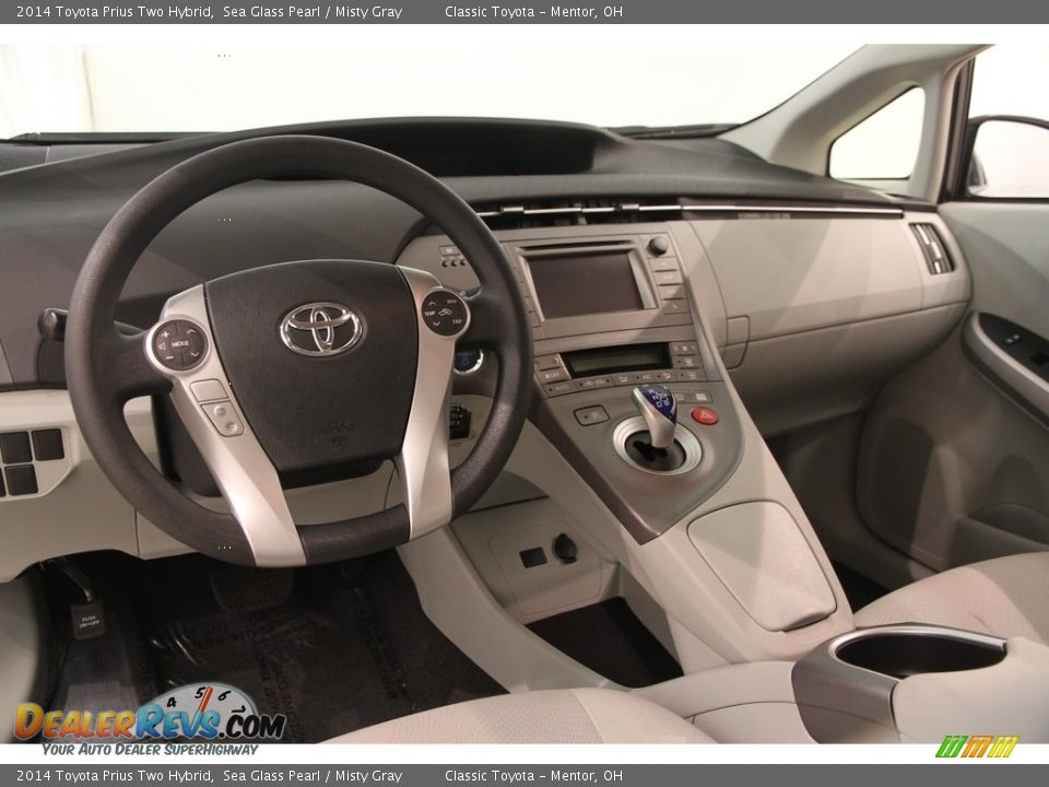 2014 Toyota Prius Two Hybrid Sea Glass Pearl / Misty Gray Photo #8