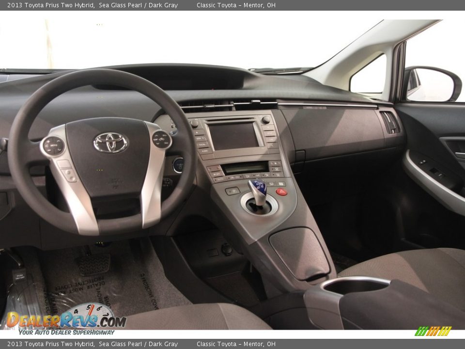 2013 Toyota Prius Two Hybrid Sea Glass Pearl / Dark Gray Photo #7