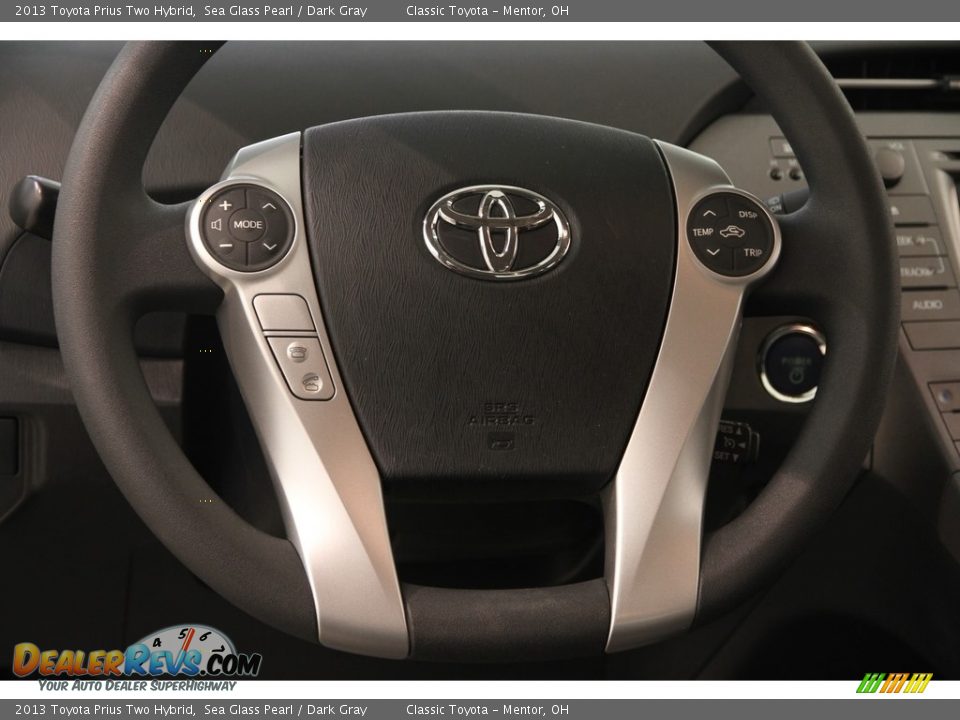 2013 Toyota Prius Two Hybrid Sea Glass Pearl / Dark Gray Photo #8