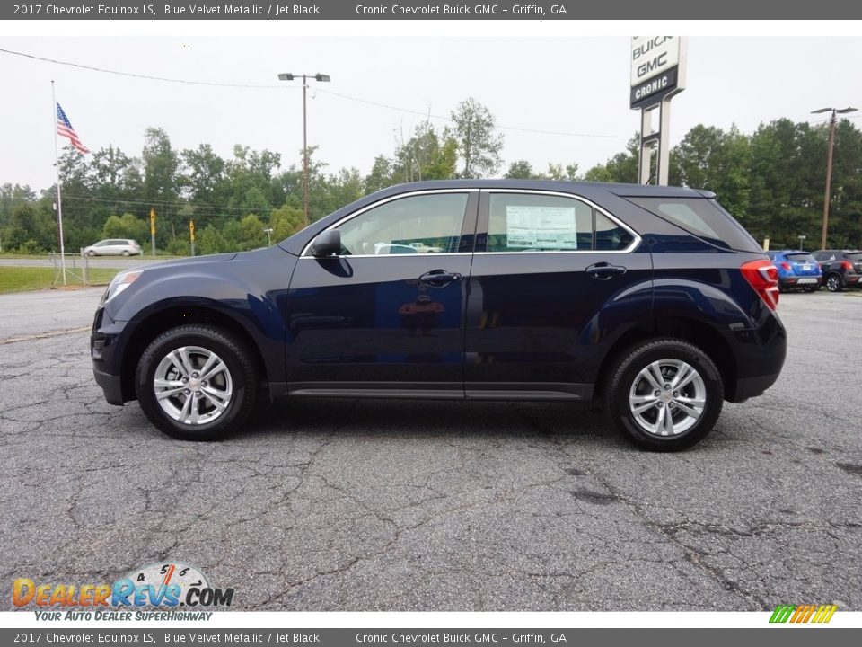 2017 Chevrolet Equinox LS Blue Velvet Metallic / Jet Black Photo #4