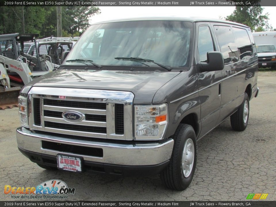 2009 Ford E Series Van E350 Super Duty XLT Extended Passenger Sterling Grey Metallic / Medium Flint Photo #1