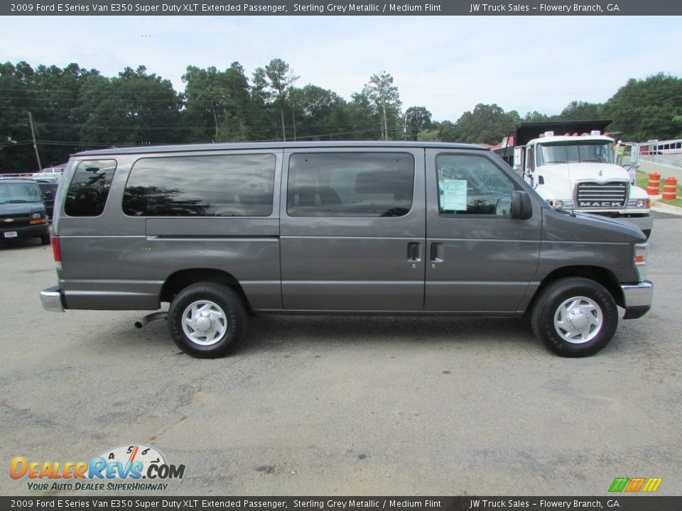 2009 Ford E Series Van E350 Super Duty XLT Extended Passenger Sterling Grey Metallic / Medium Flint Photo #5