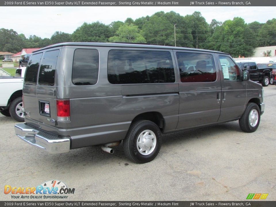 2009 Ford E Series Van E350 Super Duty XLT Extended Passenger Sterling Grey Metallic / Medium Flint Photo #6