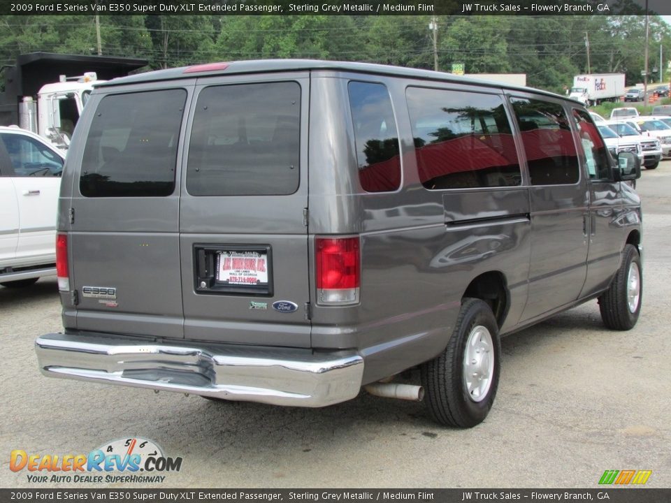 2009 Ford E Series Van E350 Super Duty XLT Extended Passenger Sterling Grey Metallic / Medium Flint Photo #7