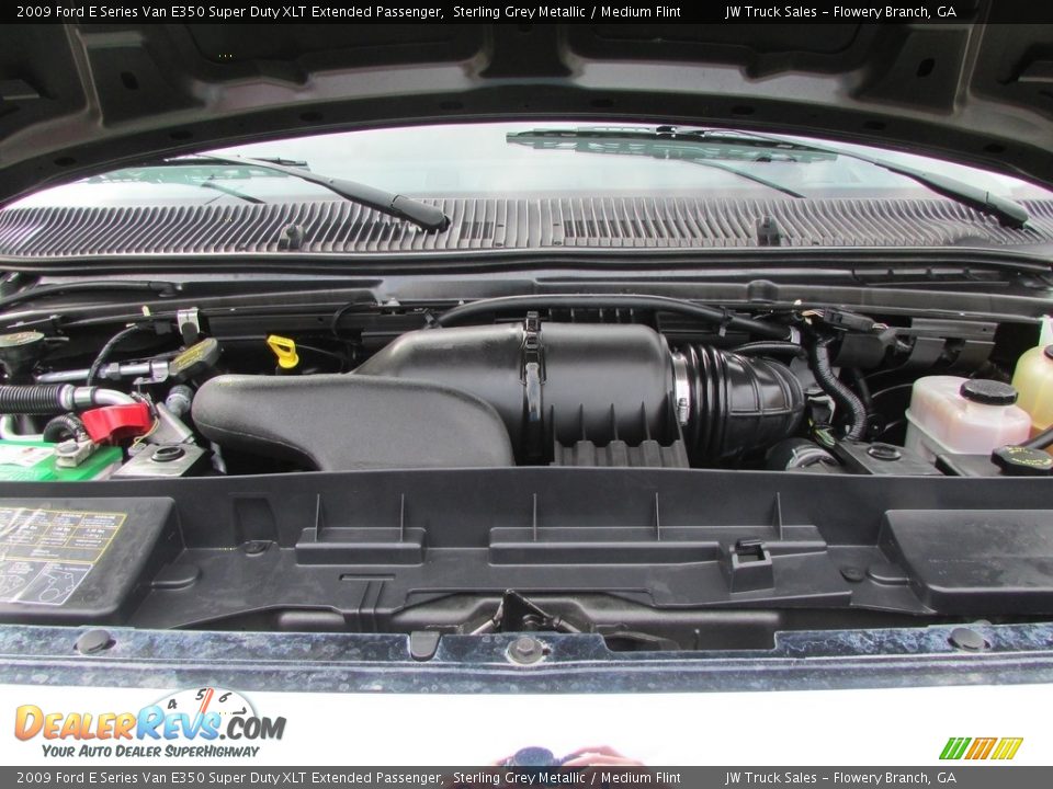 2009 Ford E Series Van E350 Super Duty XLT Extended Passenger Sterling Grey Metallic / Medium Flint Photo #14