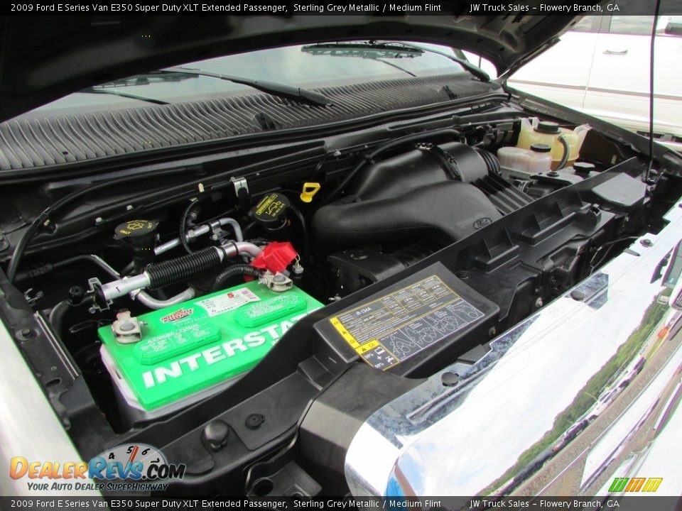 2009 Ford E Series Van E350 Super Duty XLT Extended Passenger Sterling Grey Metallic / Medium Flint Photo #15